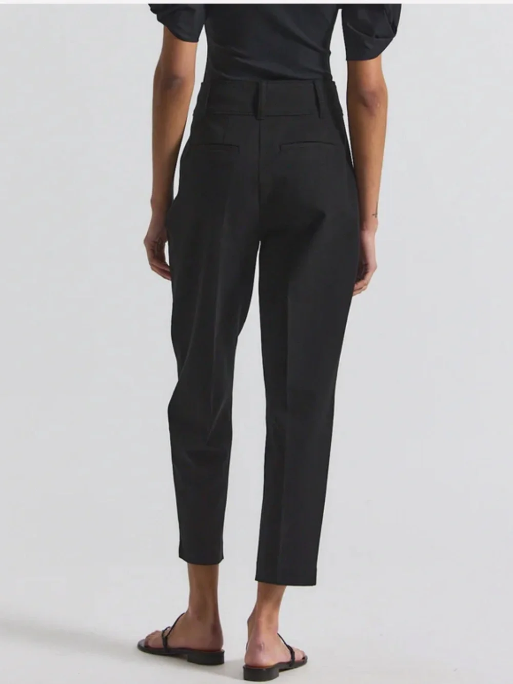 Derek Lam 10 Crosby LEONIE PLEATED TAPERED PANT Size 0 Runs Large Sailor
